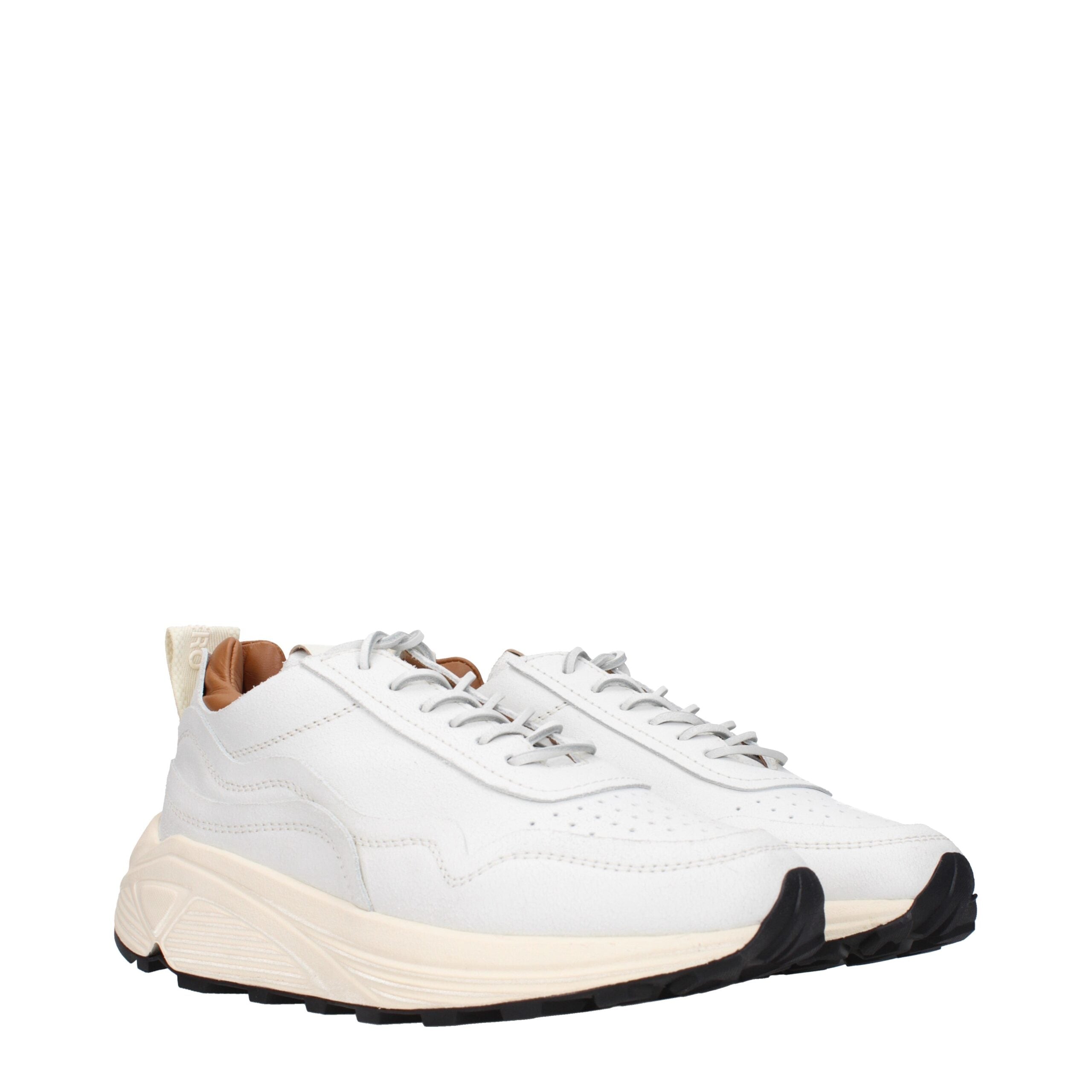Buttero Blue Leather Chunky Men's Sneakers