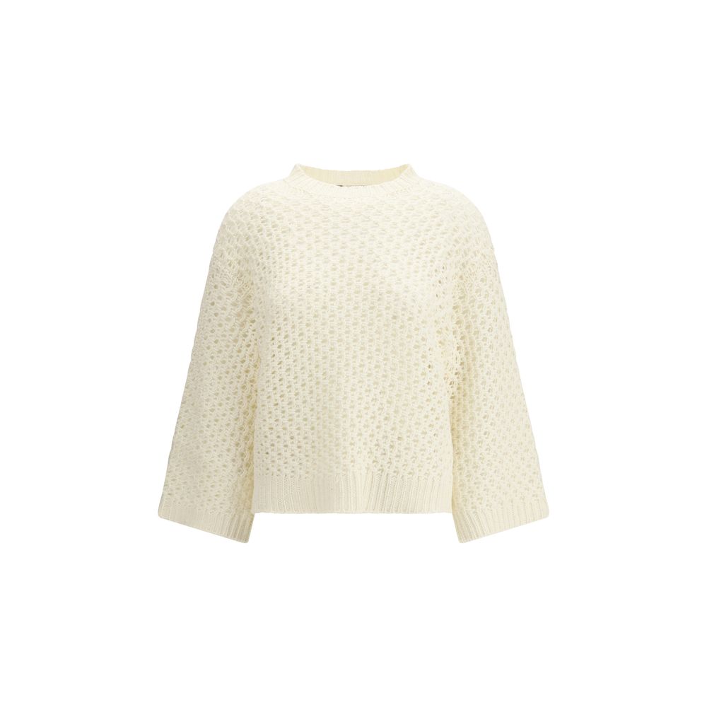 Fabiana Filippi Beige Wool Women's Sweatshirt