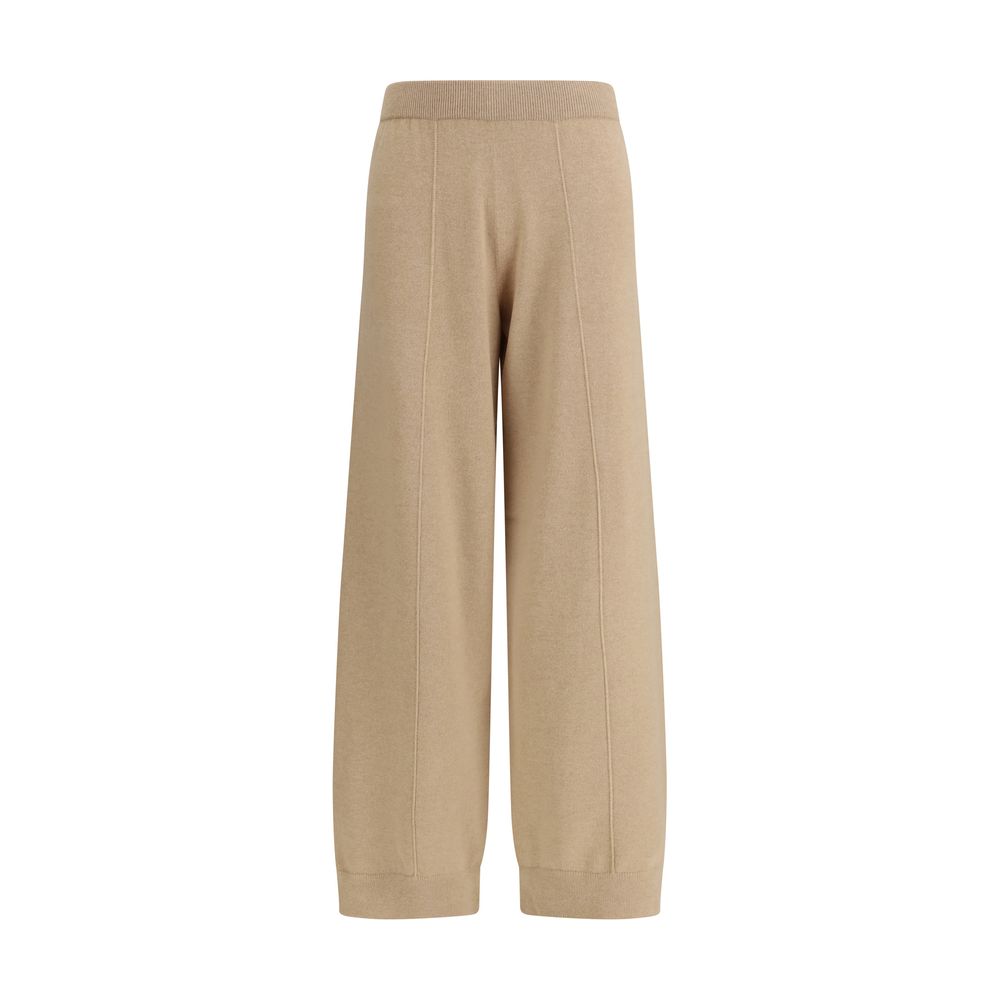 Fabiana Filippi Beige Wool Oves Aries Casual Women's Pants