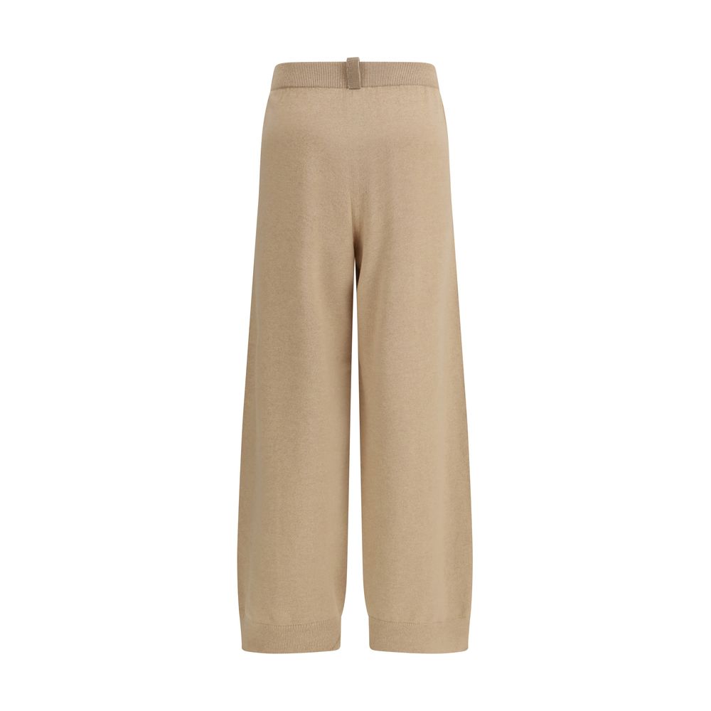 Fabiana Filippi Beige Wool Oves Aries Casual Women's Pants