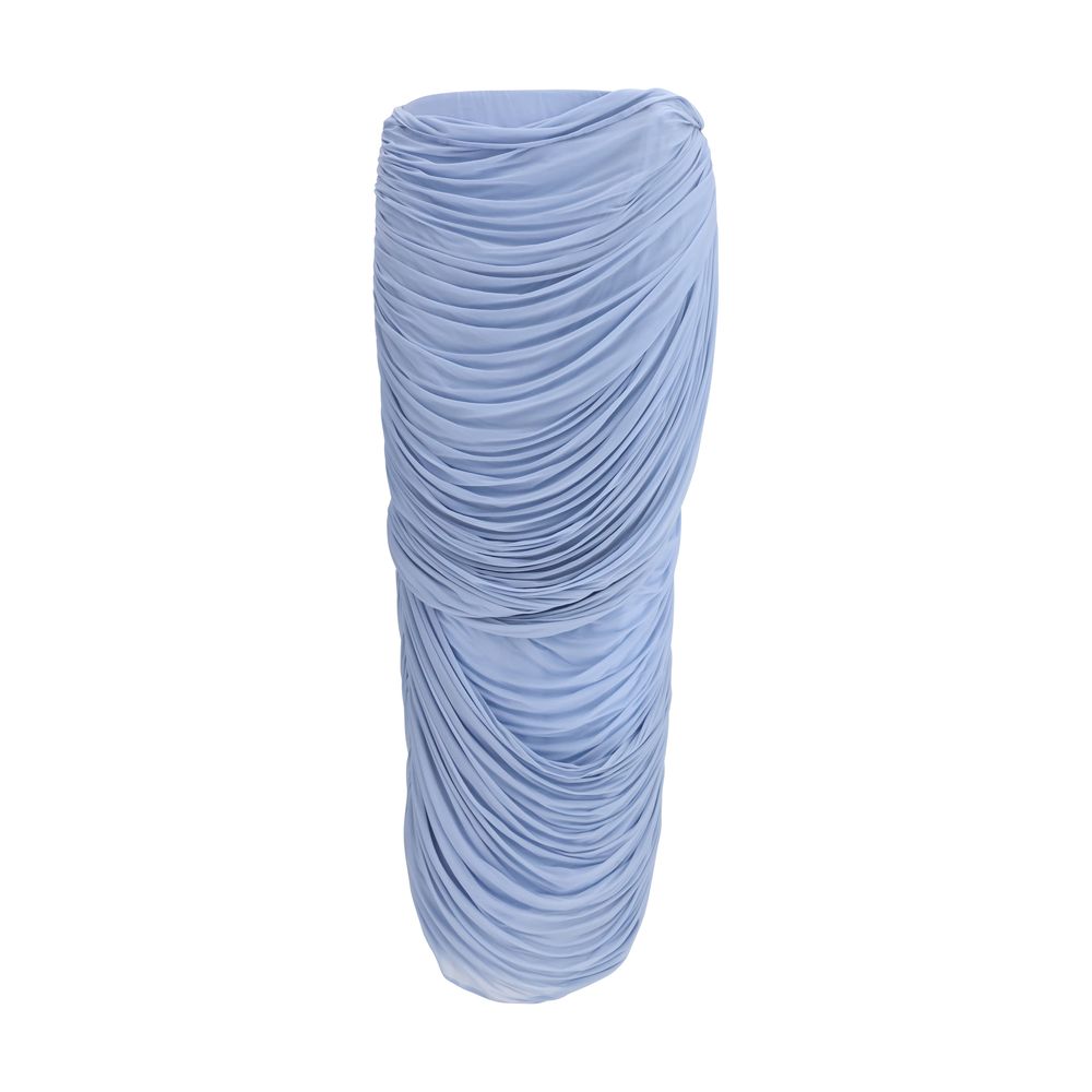 Magda Butrym Blue Copper Midi Women's Skirt