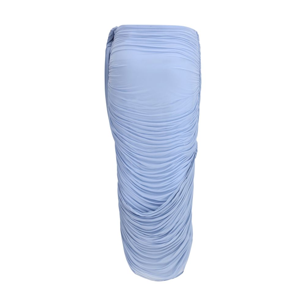 Magda Butrym Blue Copper Midi Women's Skirt