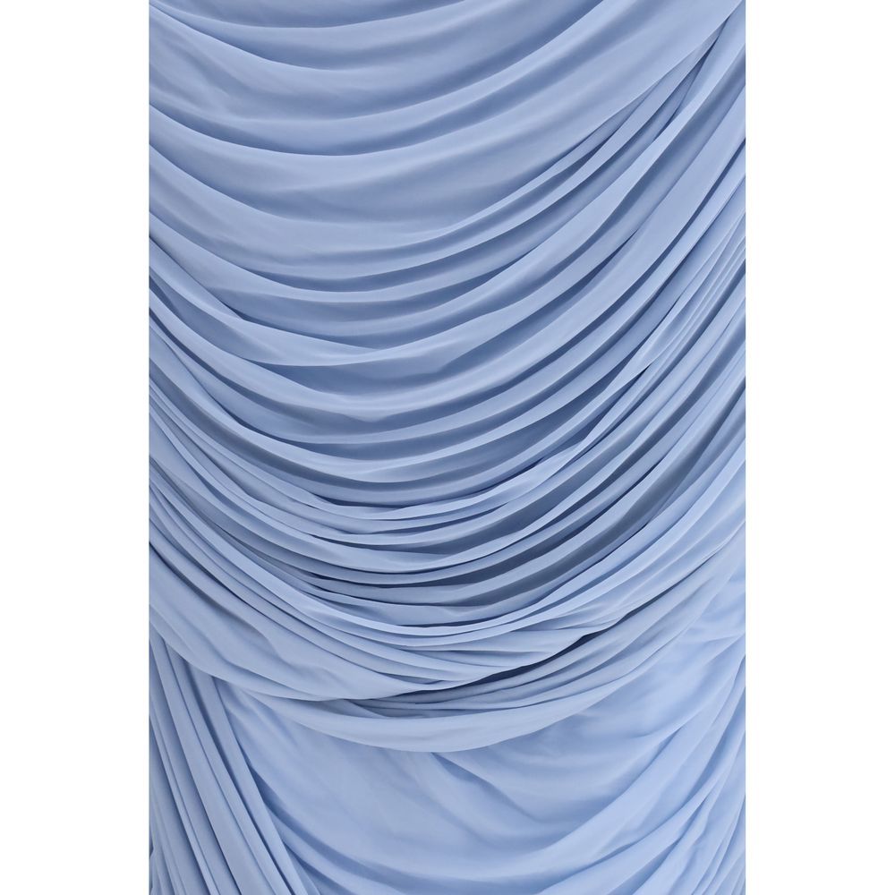 Magda Butrym Blue Copper Midi Women's Skirt