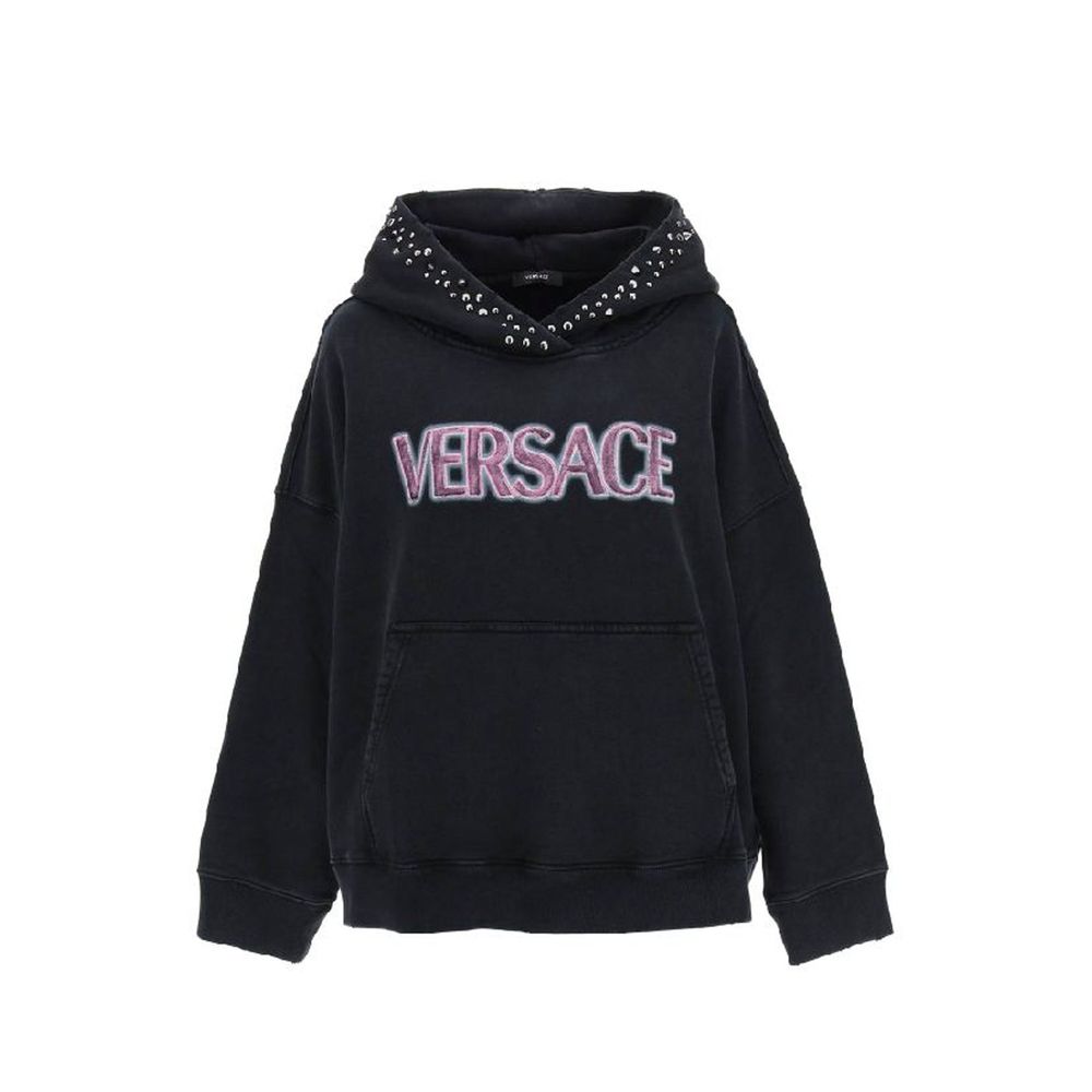 Versace Black Cotton Women's Sweatshirt
