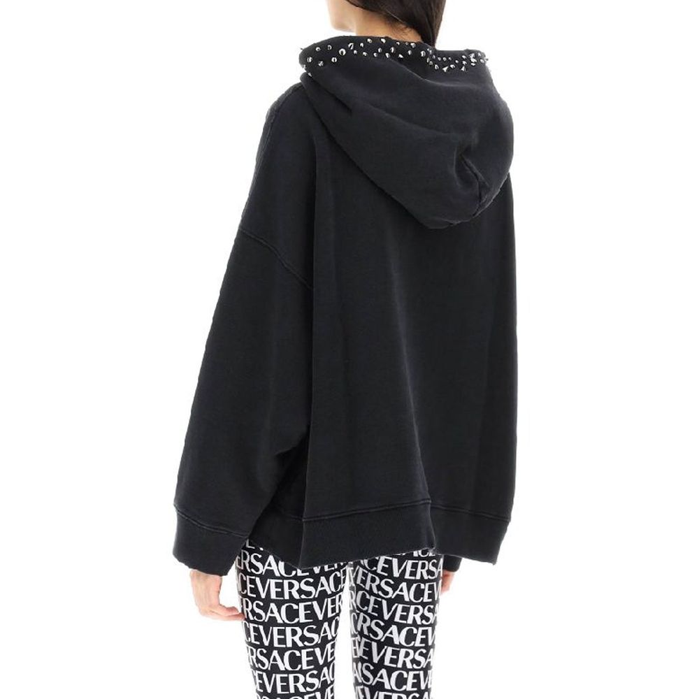 Versace Black Cotton Women's Sweatshirt