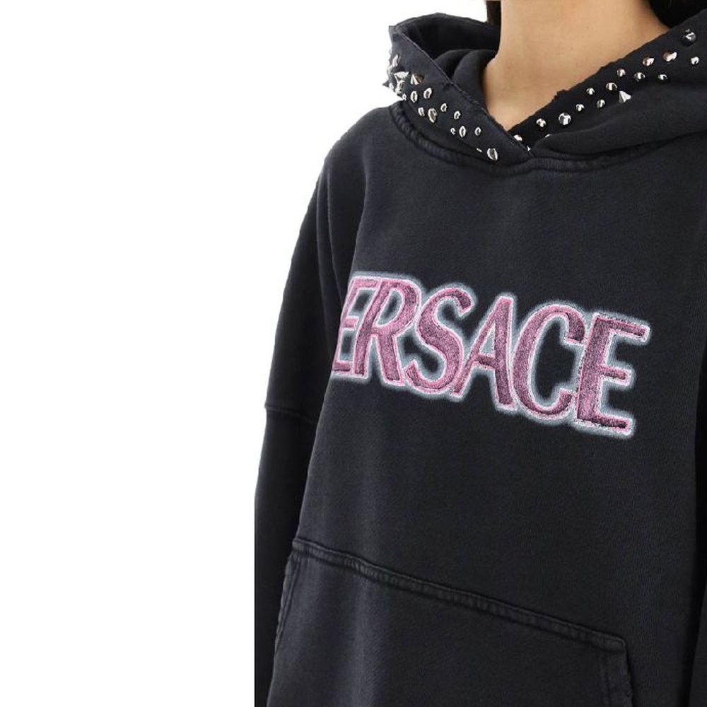 Versace Black Cotton Women's Sweatshirt