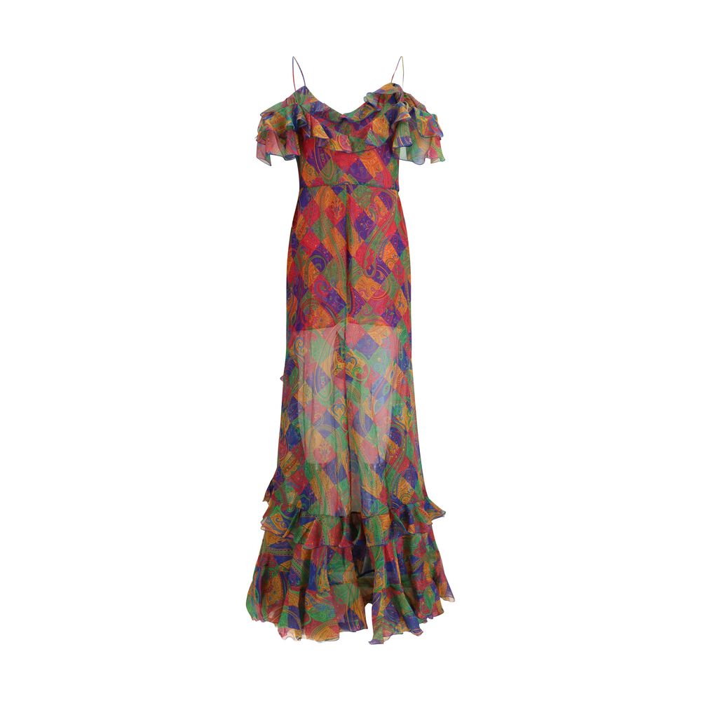 Etro Multicolor Silk Casual Women's Dress