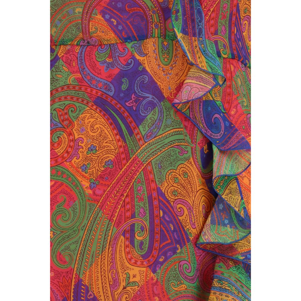 Etro Multicolor Silk Casual Women's Dress