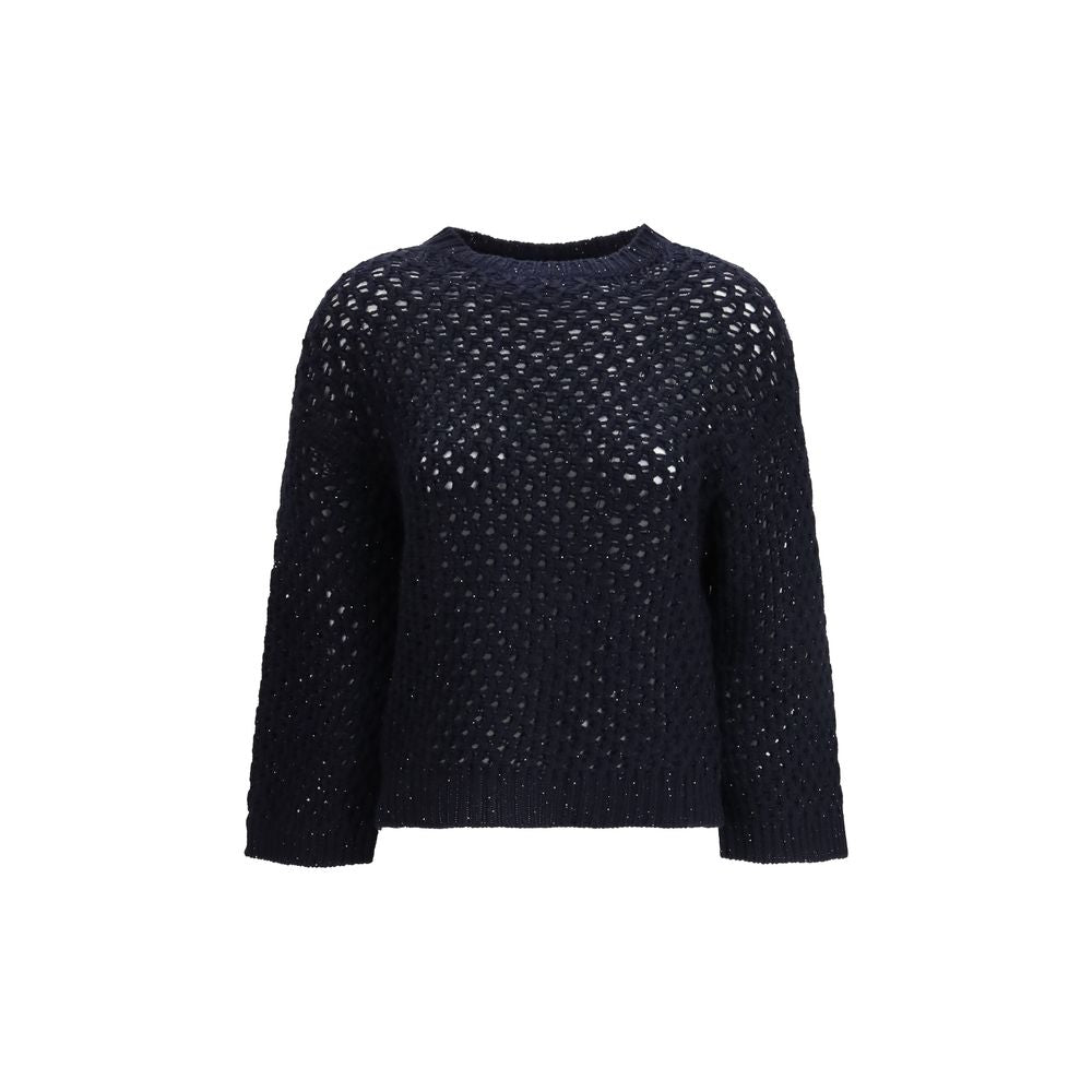 Fabiana Filippi Black Wool Oves Aries Women's Sweatshirt