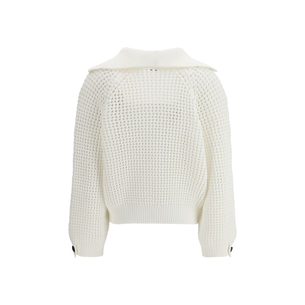 Brunello Cucinelli White Cotton Women's Sweatshirt