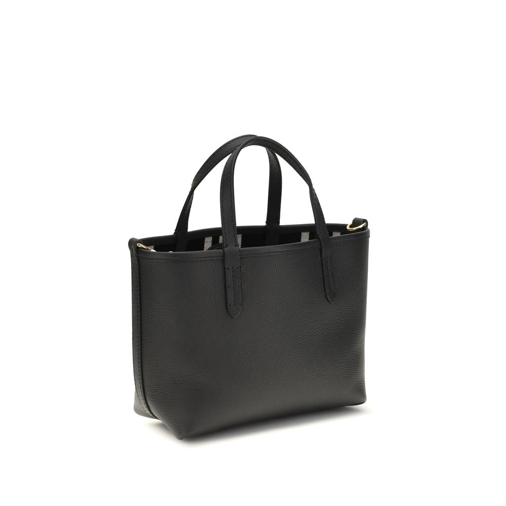 Burberry Black Calf Leather Bos Taurus Shoulder Women's Bag