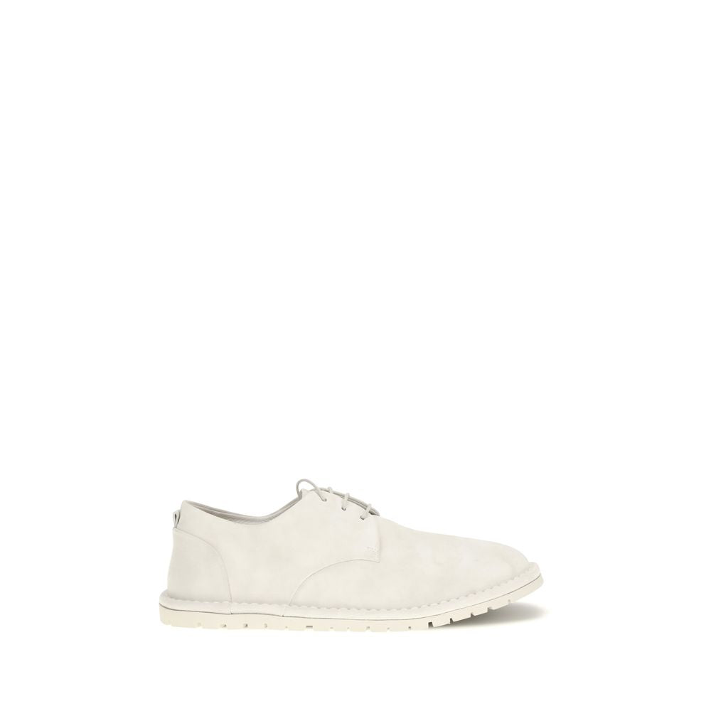 Marsell Beige Calf Leather Bos Taurus Oxfords And Men's Derbies