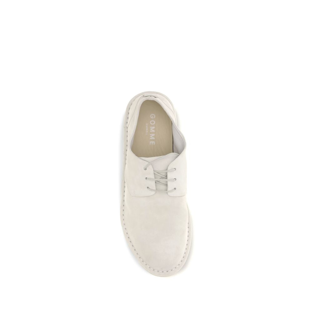 Marsell Beige Calf Leather Bos Taurus Oxfords And Men's Derbies
