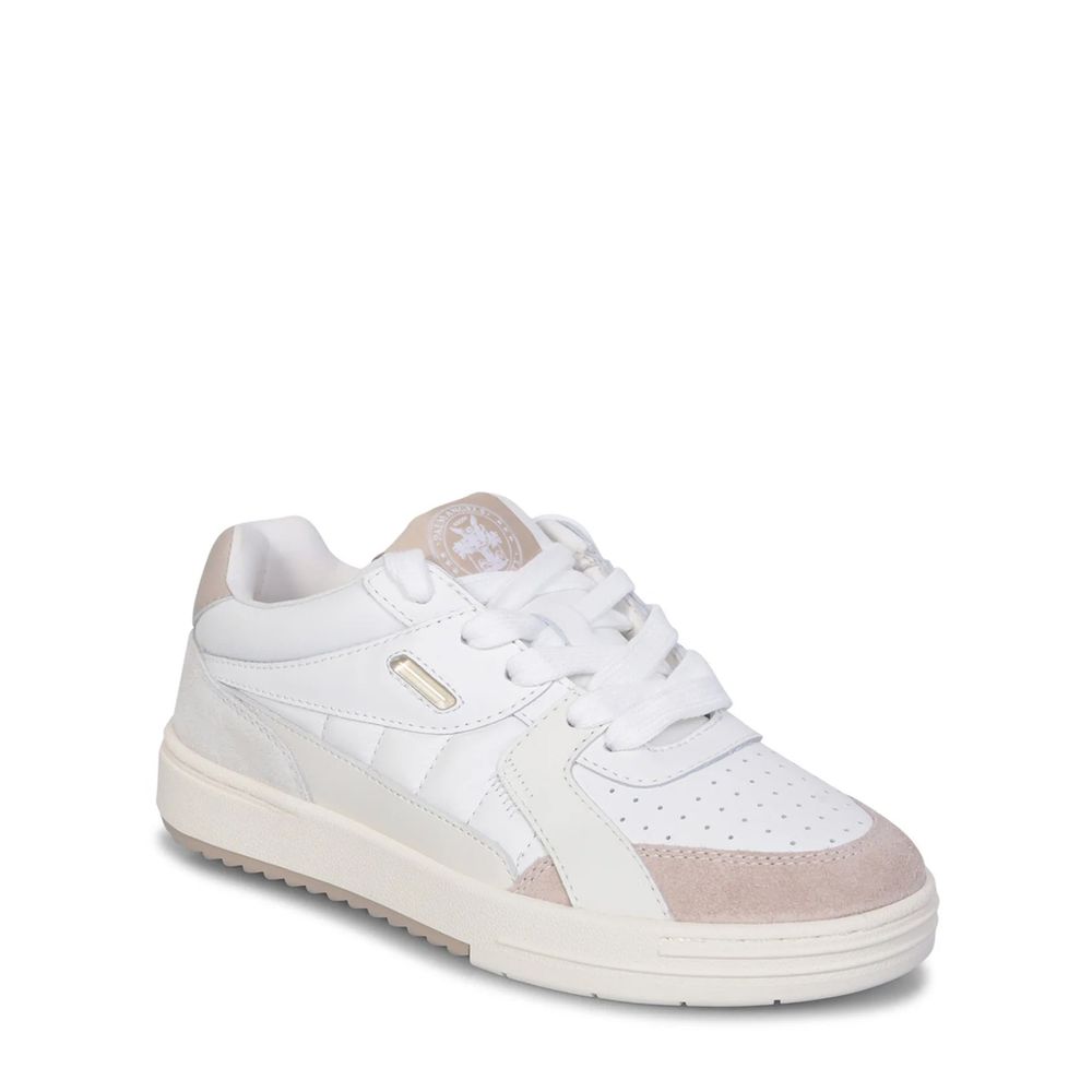Palm Angels White Calfskin Athletic Women's Sneakers