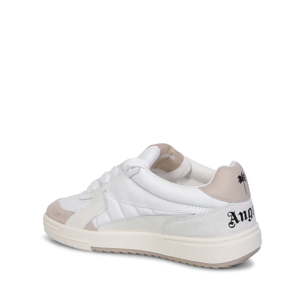 Palm Angels White Calfskin Athletic Women's Sneakers