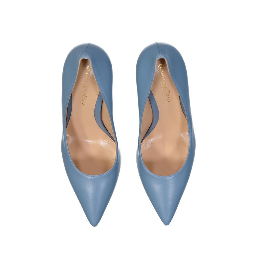 Gianvito Rossi Blue Leather High Heel Women's Pumps