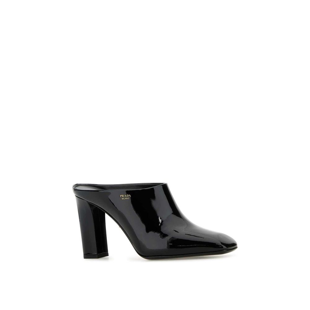 Prada Black Calfskin Women's Mules