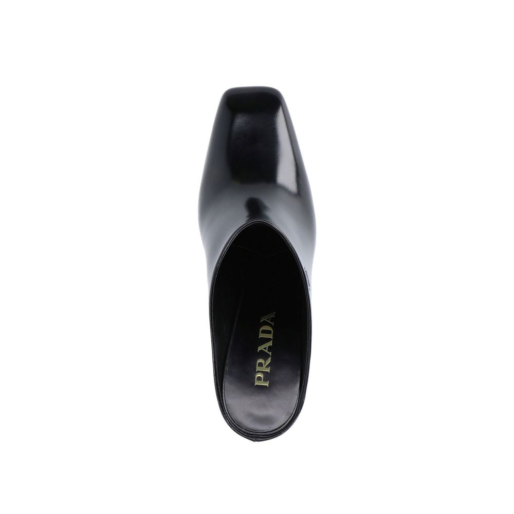Prada Black Calfskin Women's Mules