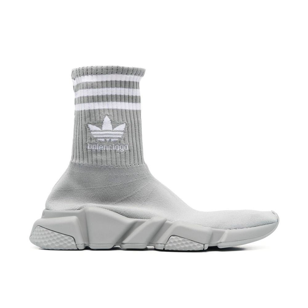 BALENCIAGA X ADIDAS Gray Nylon Athletic Women's Sneakers