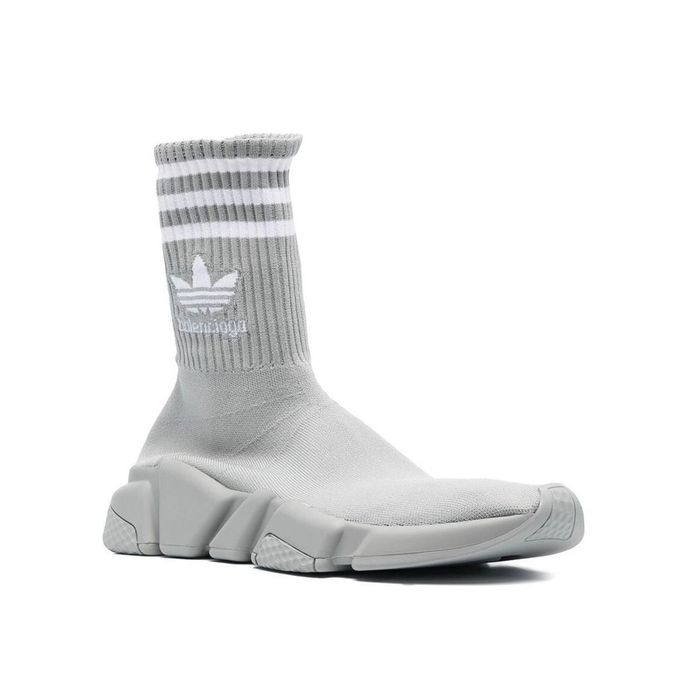 BALENCIAGA X ADIDAS Gray Nylon Athletic Women's Sneakers