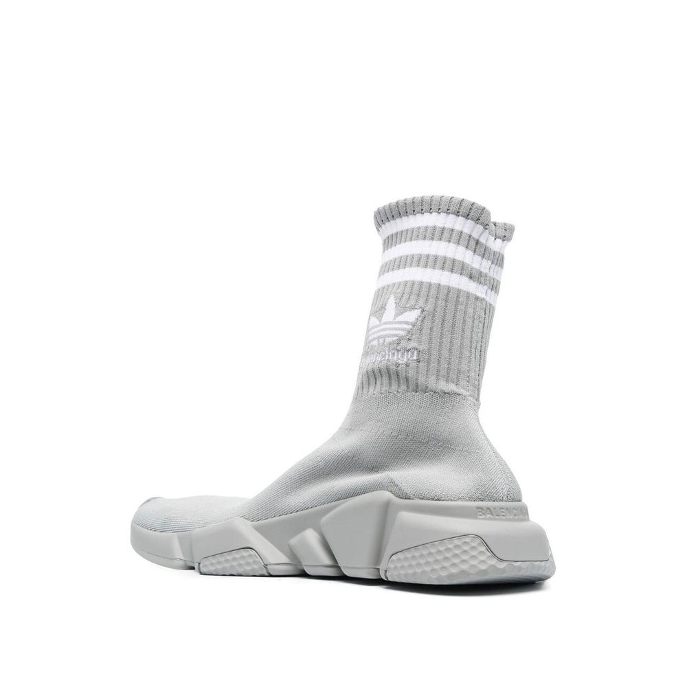 BALENCIAGA X ADIDAS Gray Nylon Athletic Women's Sneakers
