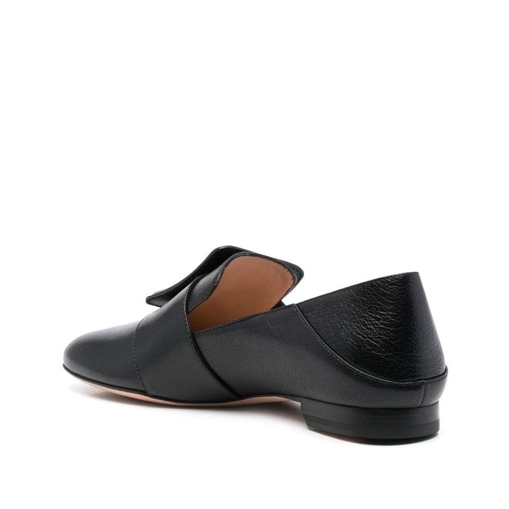 Bally Black Calfskin Slip-On Women's Loafers