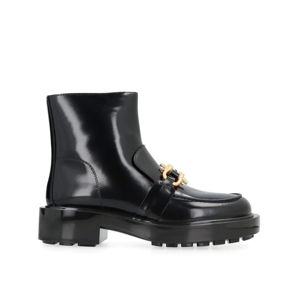 Bottega Veneta Black Calfskin Ankle Women's Boots