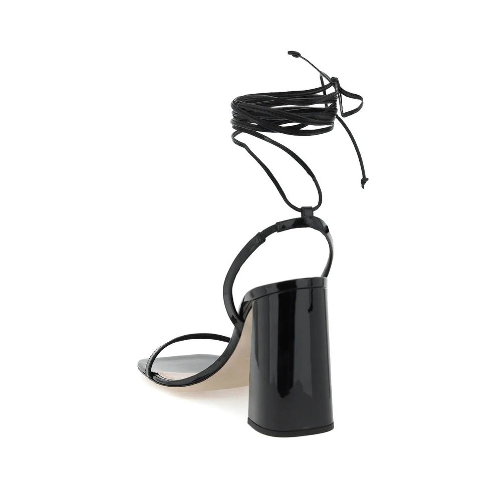 Miu Miu Black Calfskin Women's Sandals