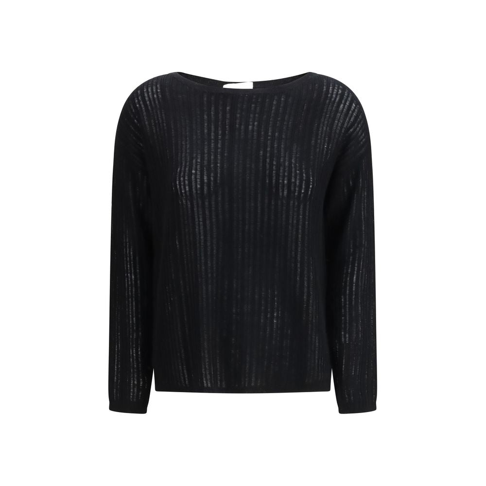 Allude Black Cashmere Women's Sweater
