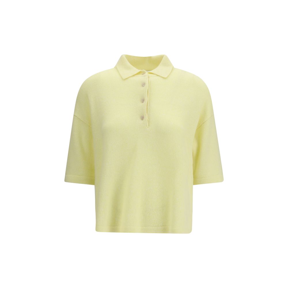 Allude Bicolor Cashmere Polo Women's Shirt