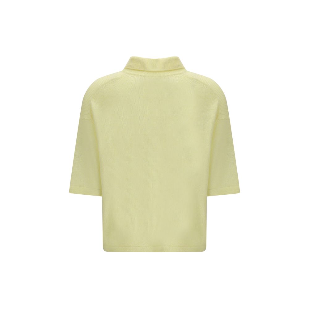 Allude Bicolor Cashmere Polo Women's Shirt