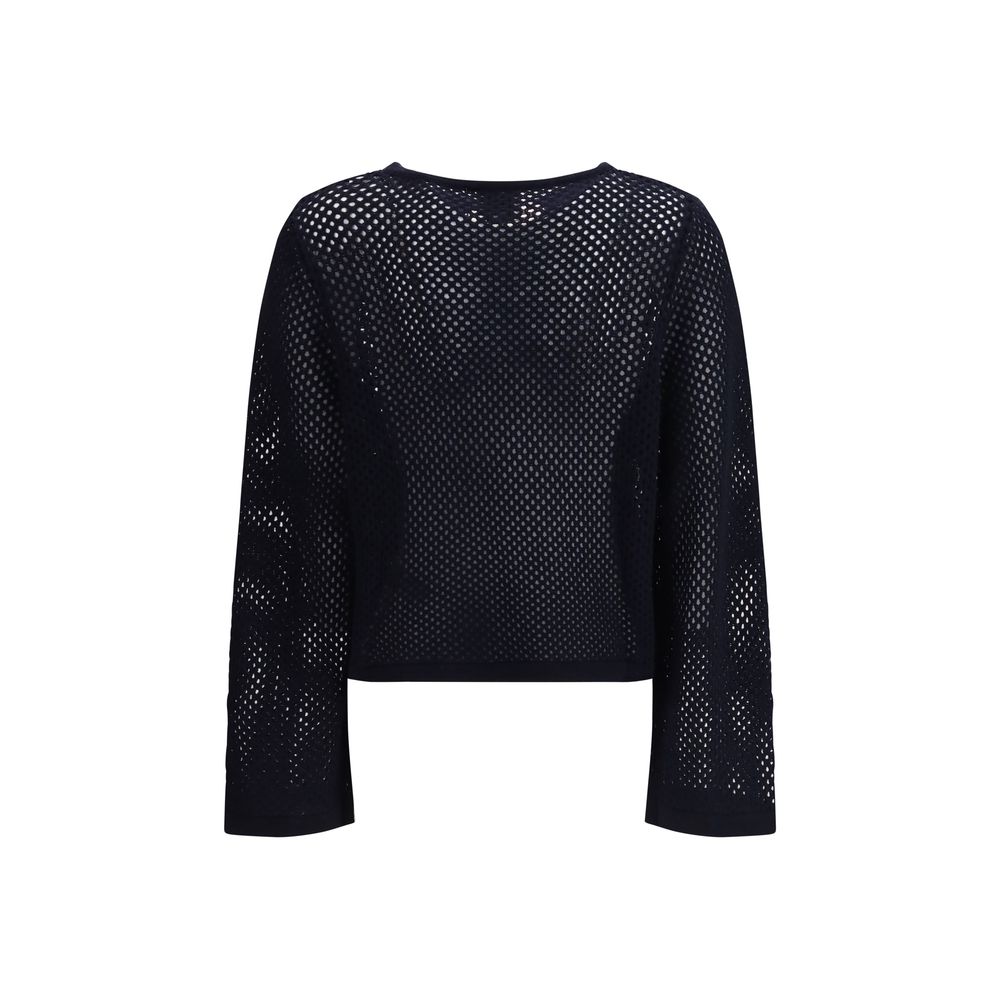 Allude Blue Wool Women's Sweatshirt