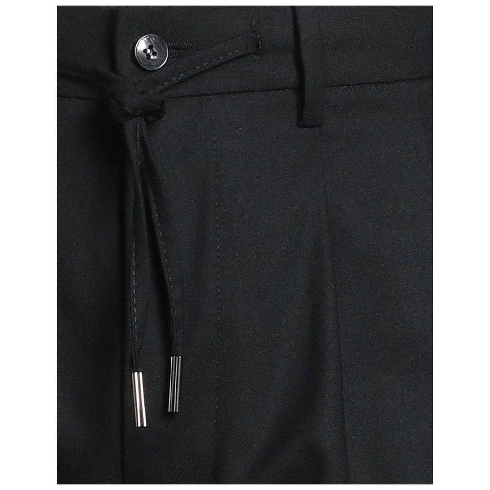 Herno Black Elastane Casual Men's Pants