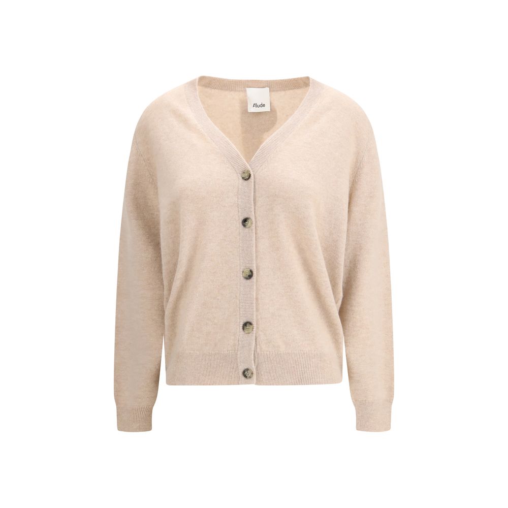 Allude Beige Cashmere Women's Cardigan