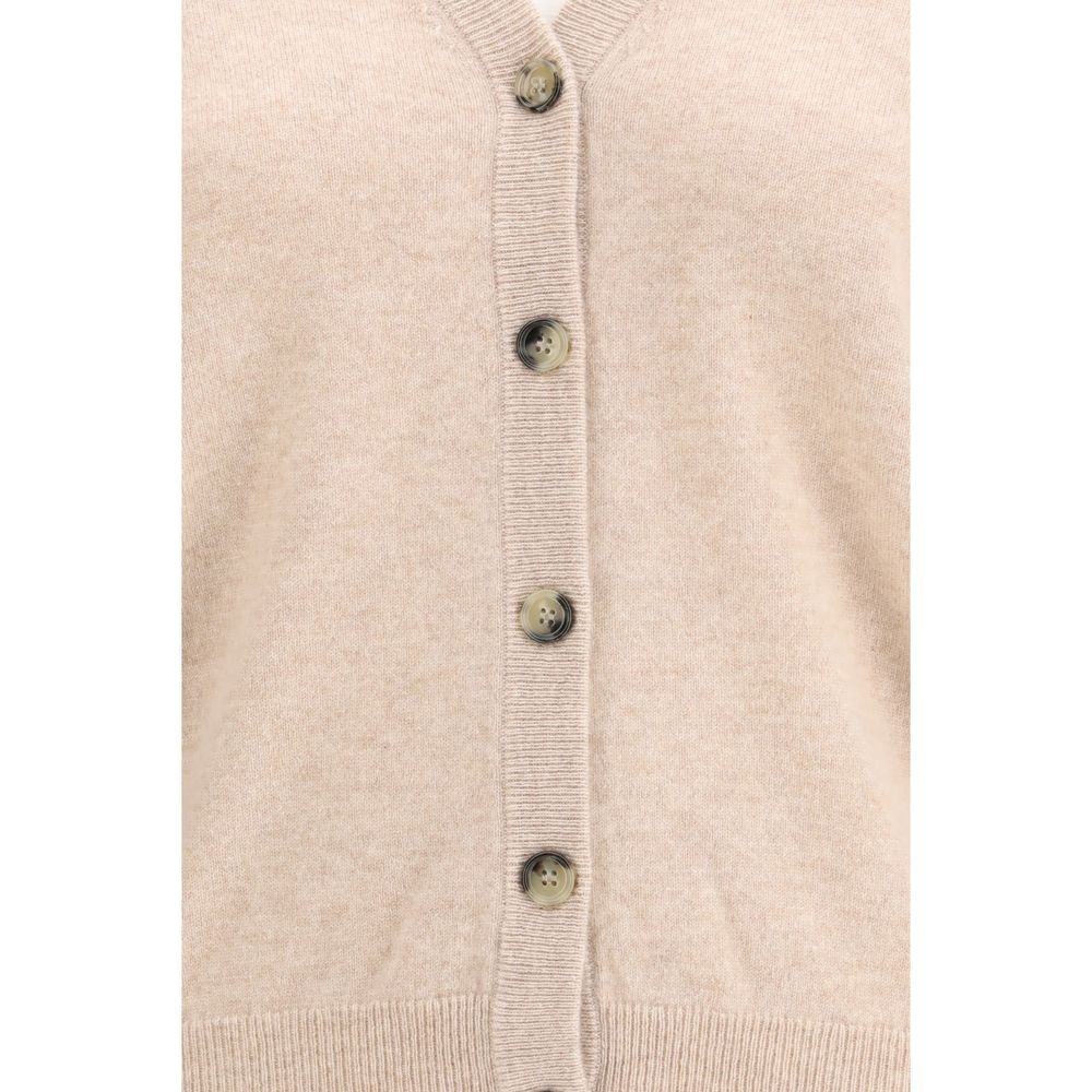 Allude Beige Cashmere Women's Cardigan