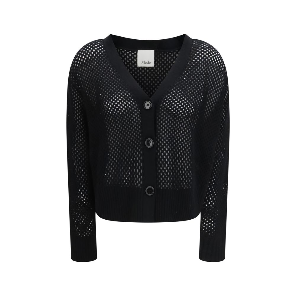 Allude Black Wool Women's Cardigan
