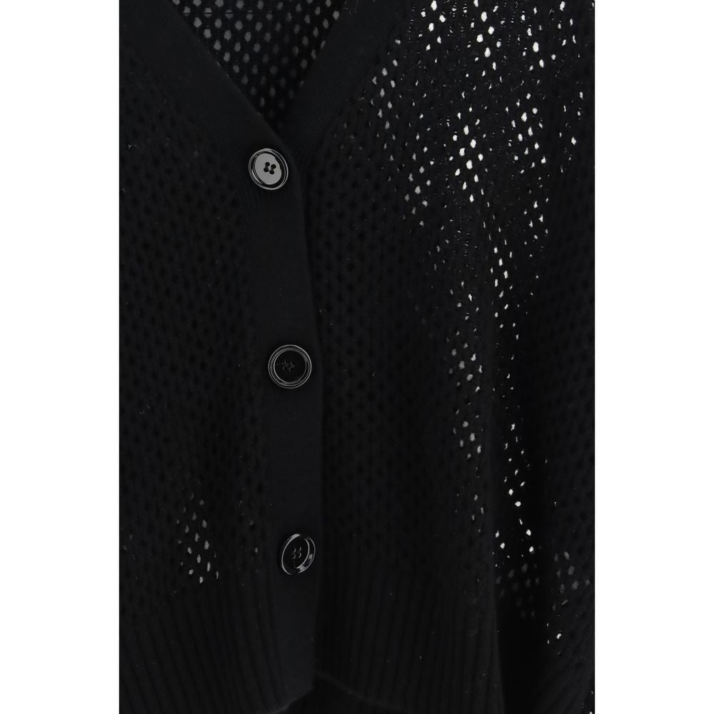 Allude Black Wool Women's Cardigan