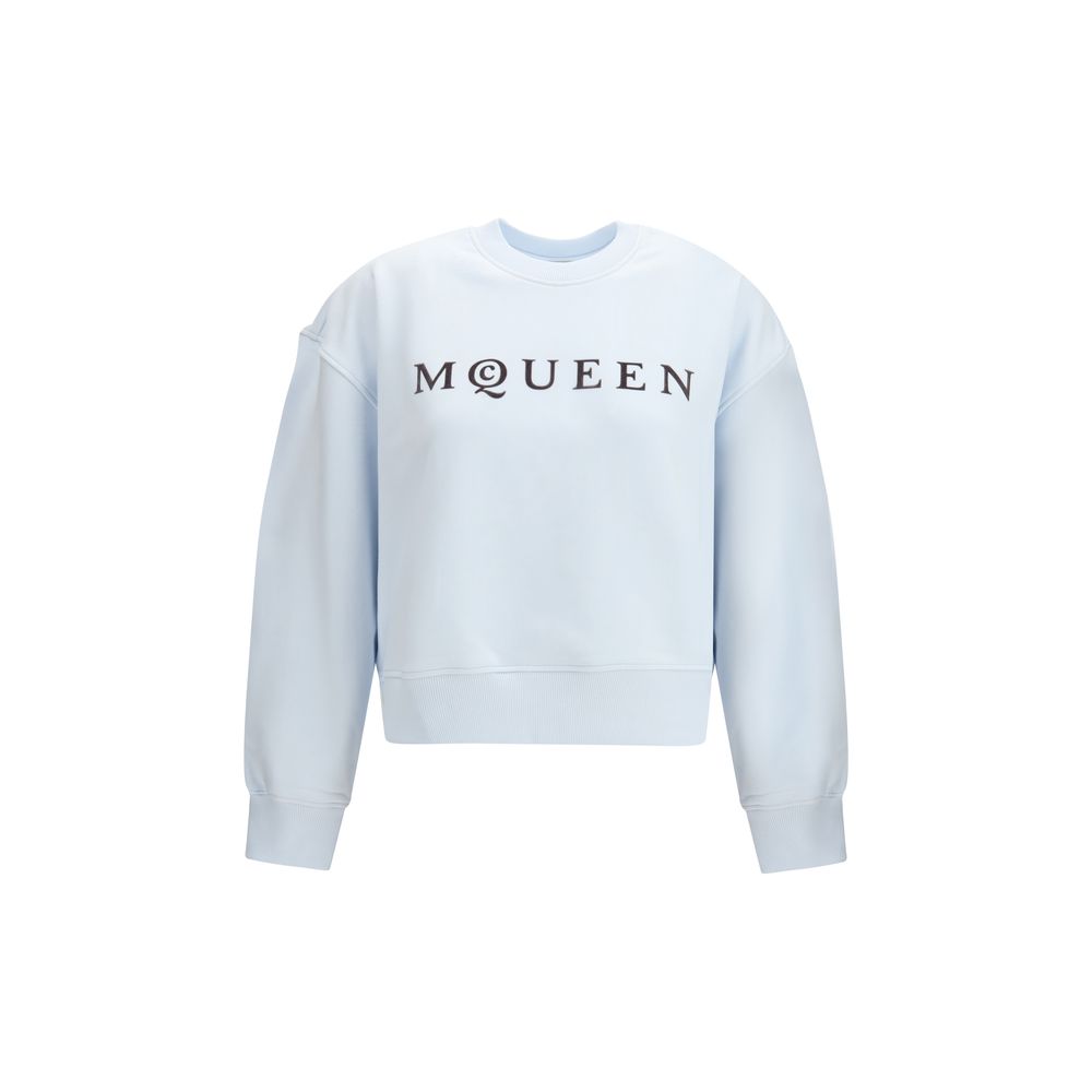 Alexander McQueen Blue Cotton Women's Sweatshirt