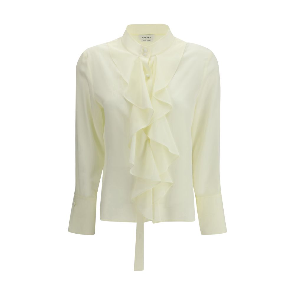 Alexander McQueen Bicolor Silk Women's Blouse