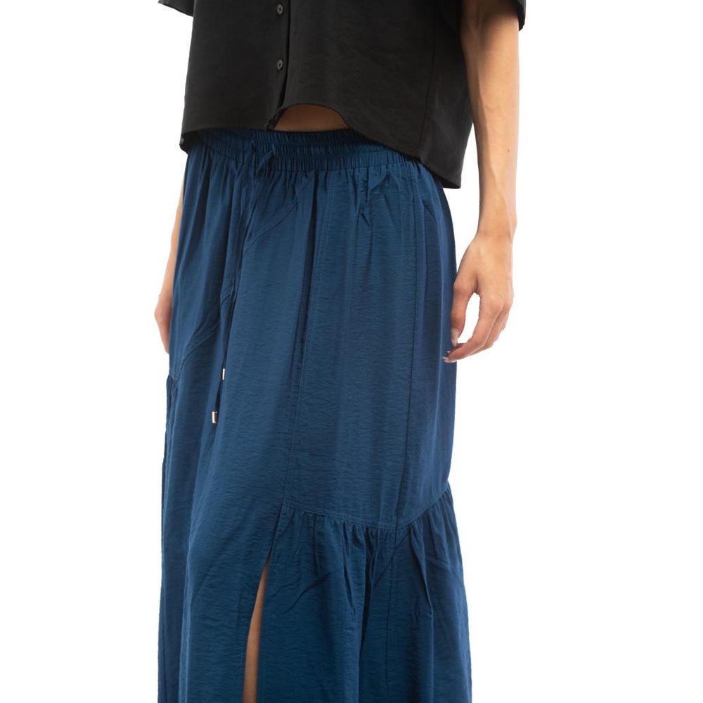 Patrizia Pepe Blue Viscose Long Women's Skirt