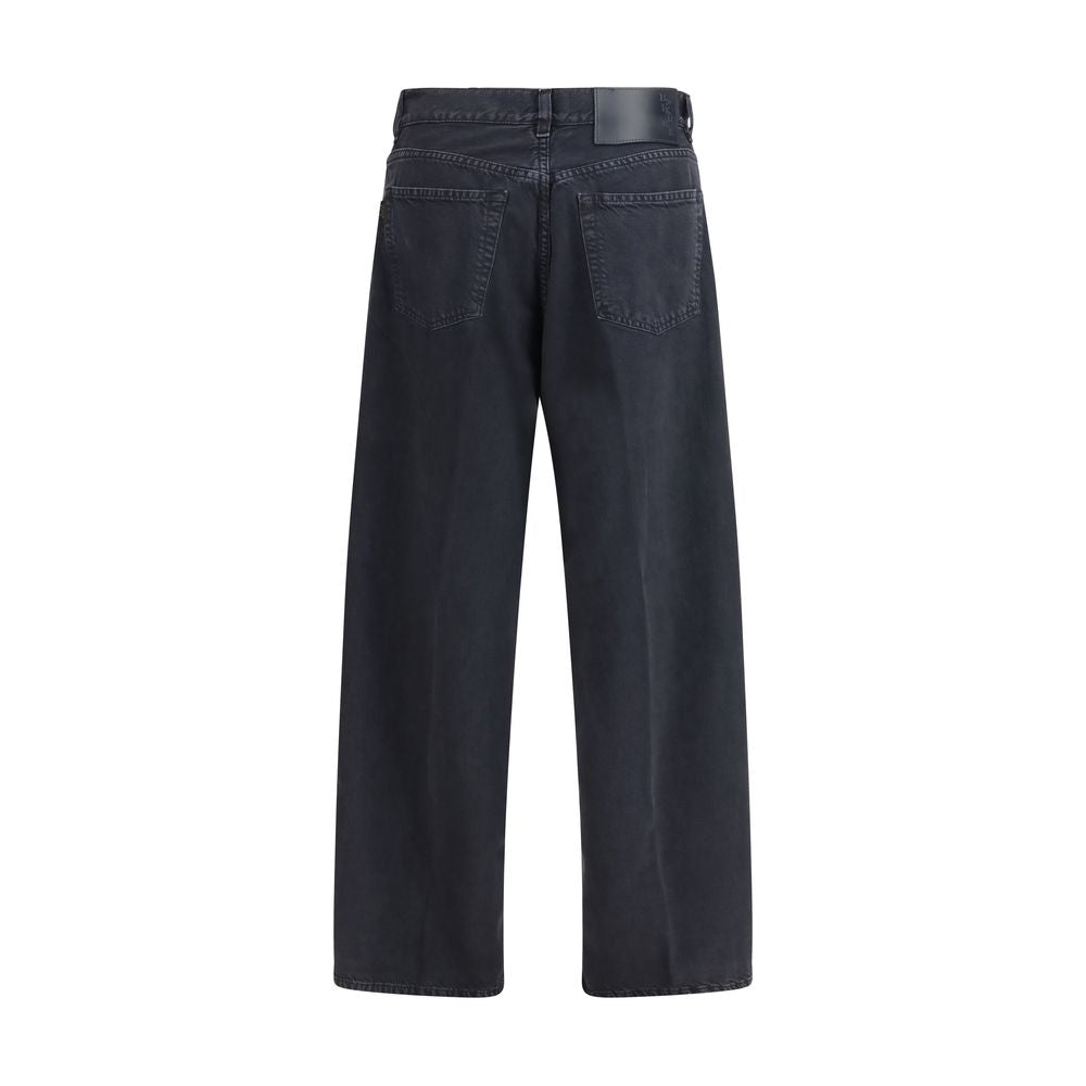Haikure Black Cotton Straight-Leg Women's Jeans