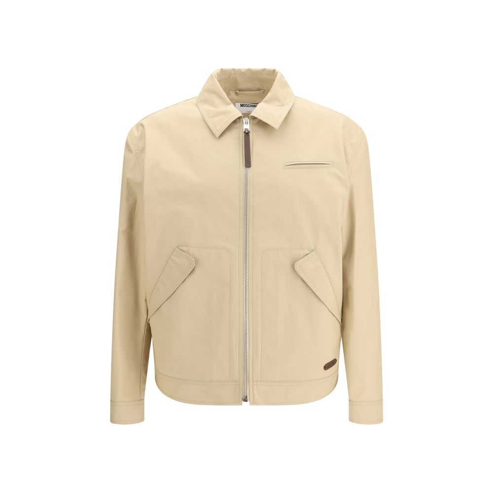 Moschino Beige Cotton Full-Length Men's Jacket