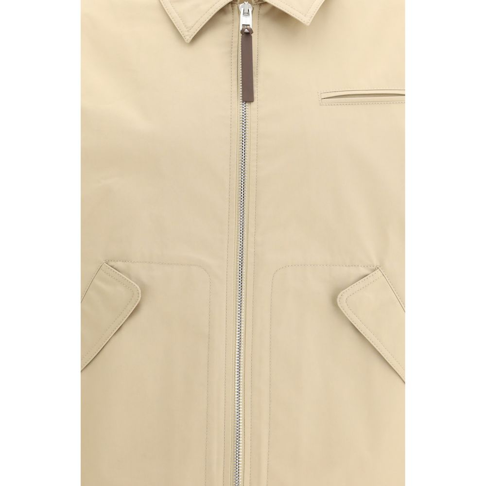 Moschino Beige Cotton Full-Length Men's Jacket