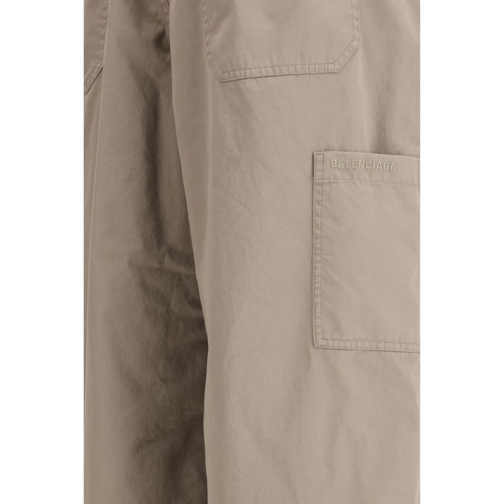 Balenciaga Beige Cotton Casual Men's Pants