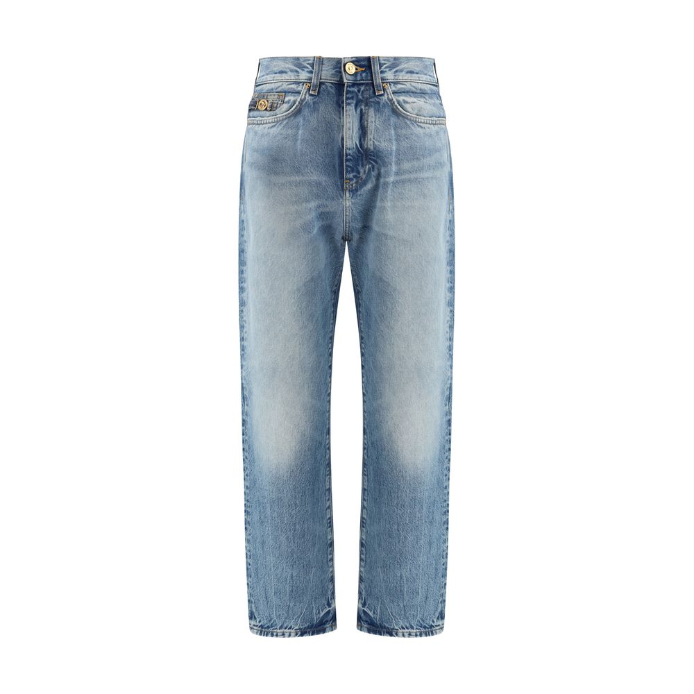 Versace Blue Cotton Jeans Men's Denim