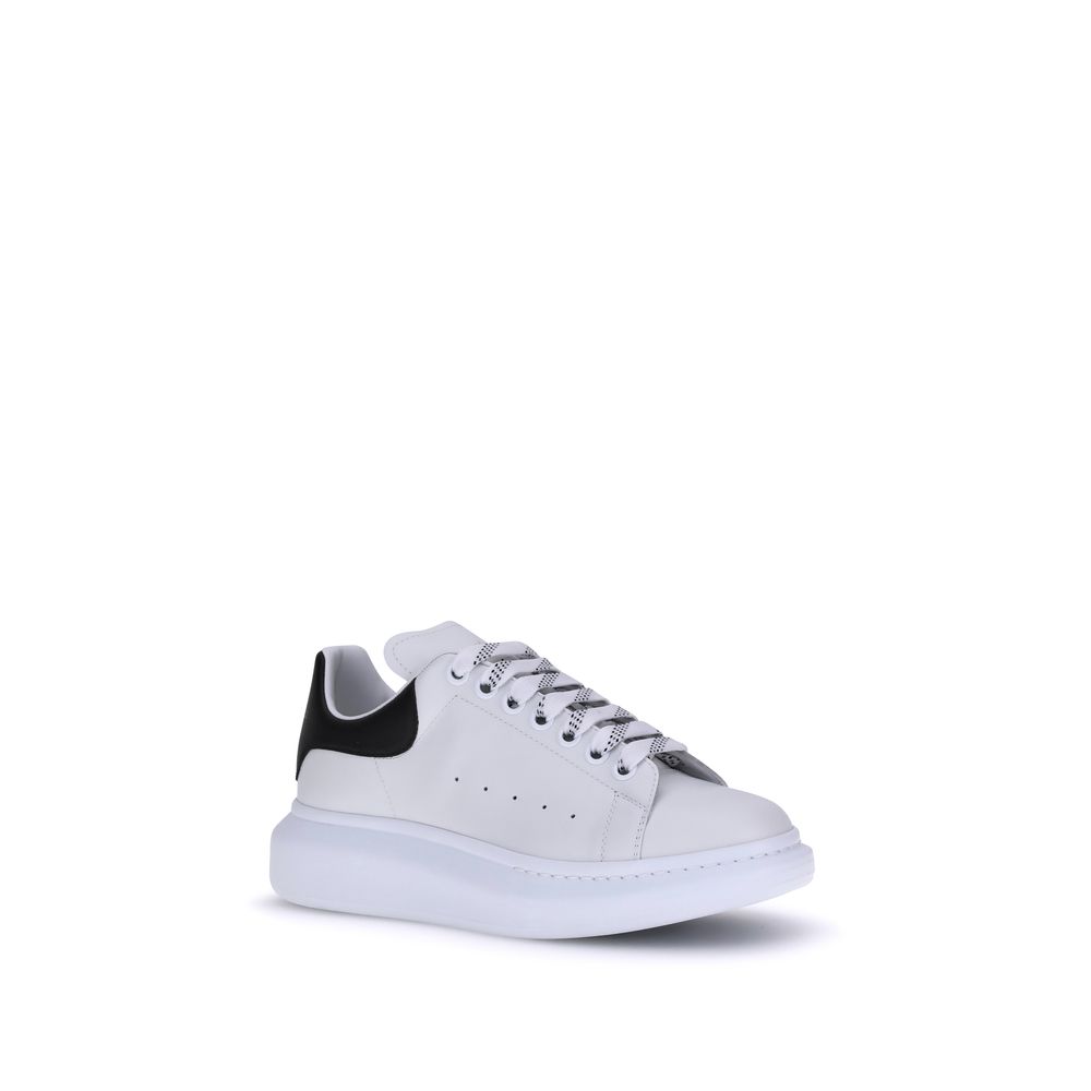Alexander McQueen White Calf Leather Bos Taurus Platform Men's Sneakers