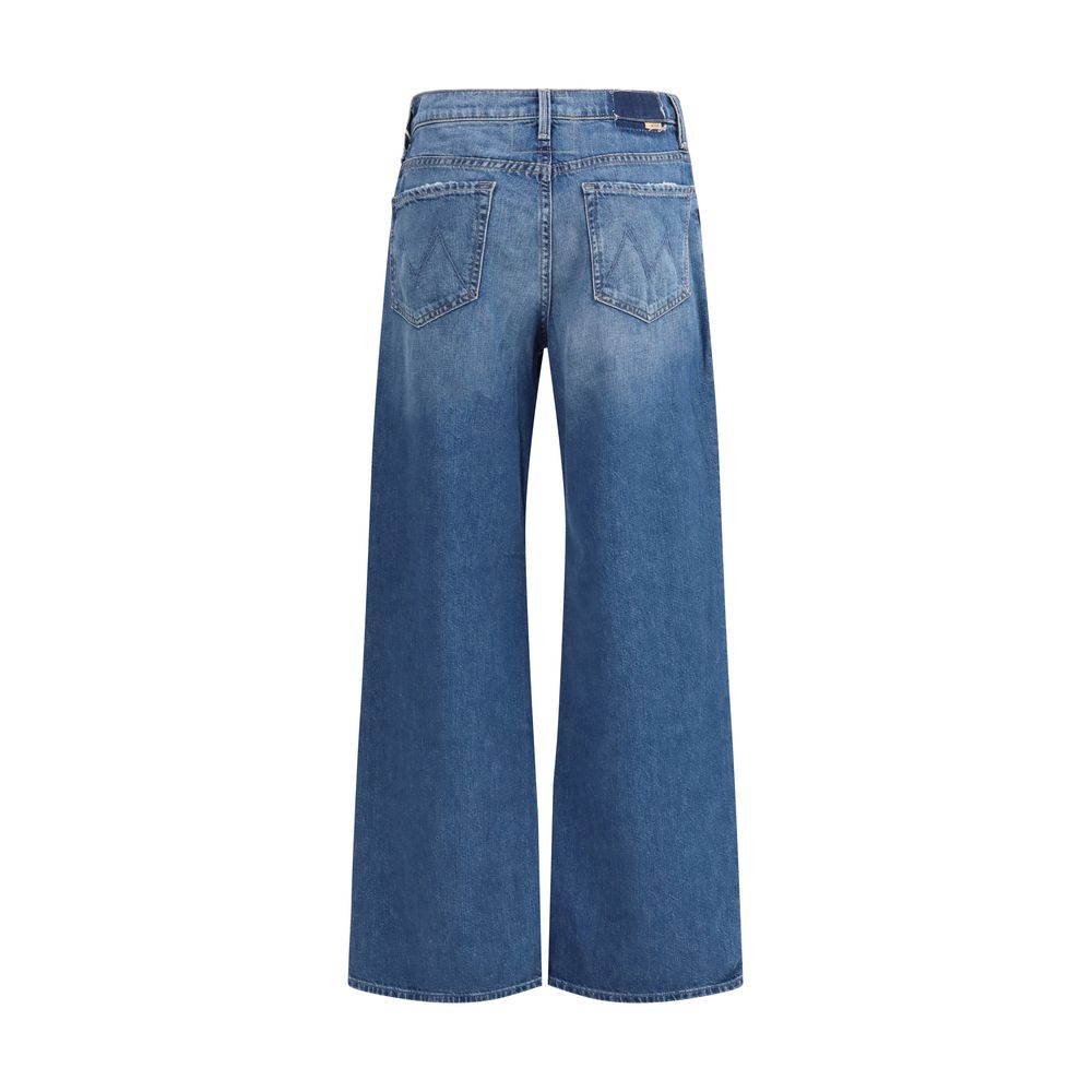 Mother Denim Blue Cotton Flared Women's Jeans