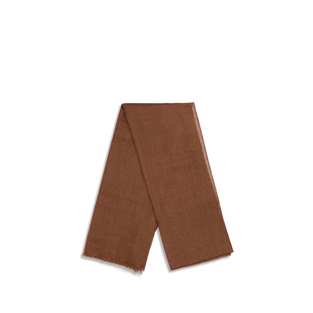 Brunello Cucinelli Brown Cashmere Women's Scarf