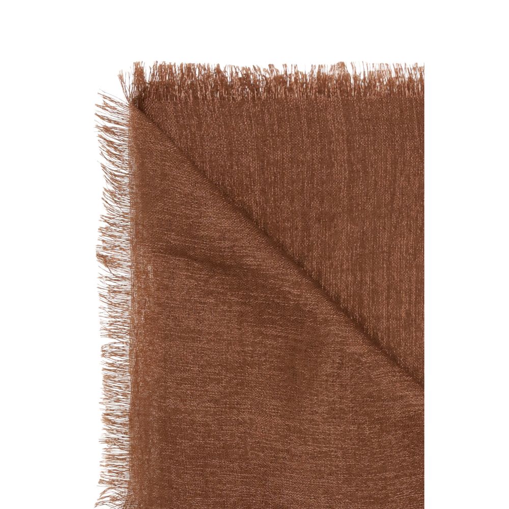 Brunello Cucinelli Brown Cashmere Women's Scarf
