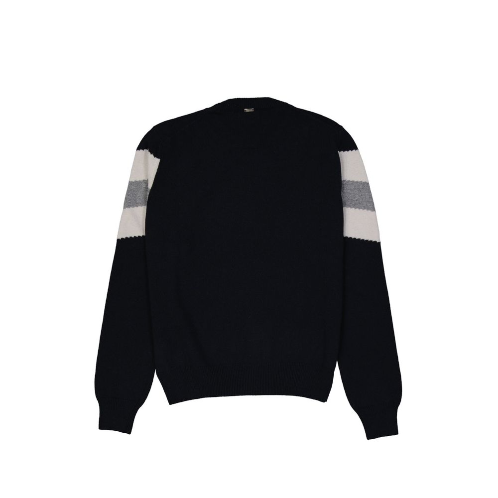 Herno Blue Wool Men's Sweatshirt